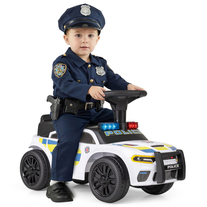 Police Kids Push Ride on Car with Steering Wheel and Siren Sounds for Kids Aged 18M+-