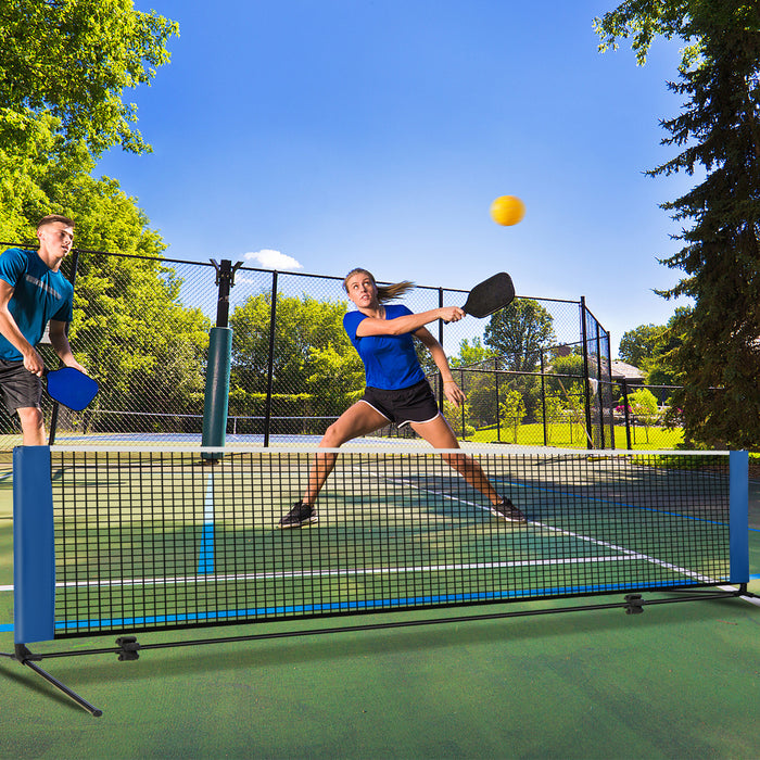 Portable Badminton Net with Poles and Carrying Bag for Lawn-