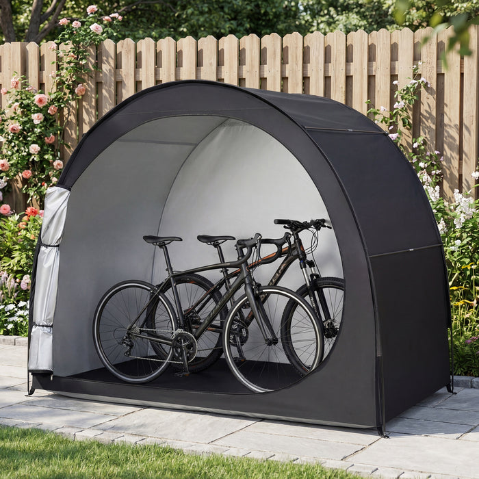 Portable Bicycle Shed with Waterproof PU Coated Oxford Fabric-