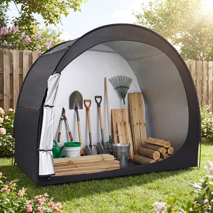 Portable Bicycle Shed with Waterproof PU Coated Oxford Fabric-