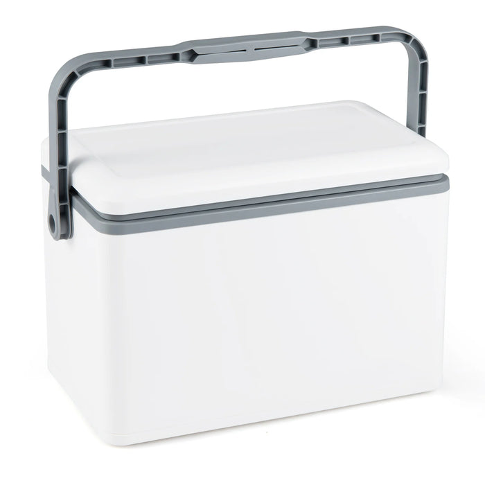 Portable Hard Cooler 12 L Injection Molded Insulated Ice Chest with Easy-Grip Handle-