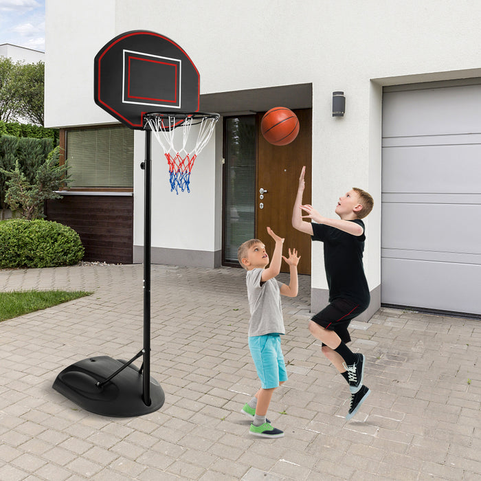 1.67 m-2.28 m Portable Basketball Hoop System with  Anti-
