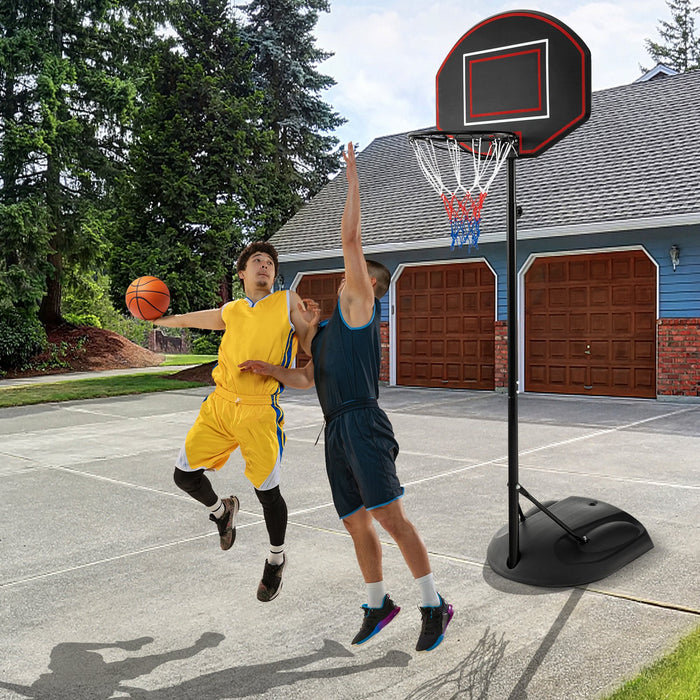 1.67 m-2.28 m Portable Basketball Hoop System with  Anti-