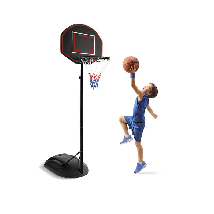 1.67 m-2.28 m Portable Basketball Hoop System with  Anti-
