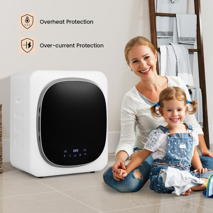 Portable Clothes Dryer Compact Laundry Dryer with 5 kg Stainless Steel Tub