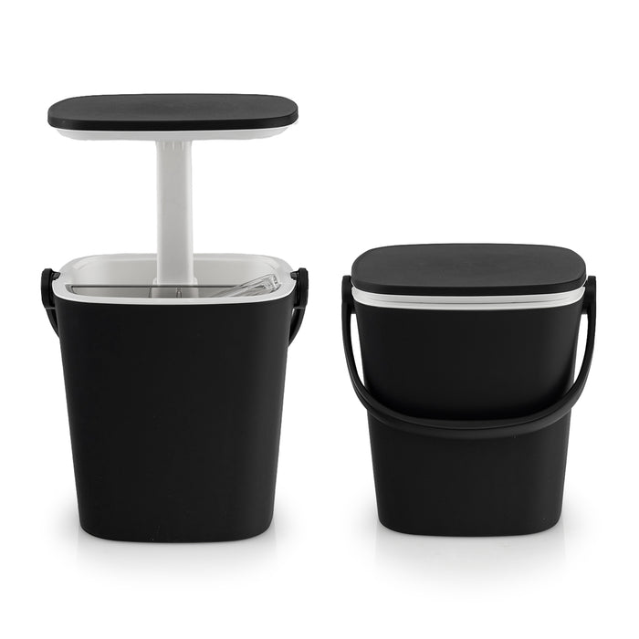 Portable Cooler Side Table with Handle and Bottle Opener-