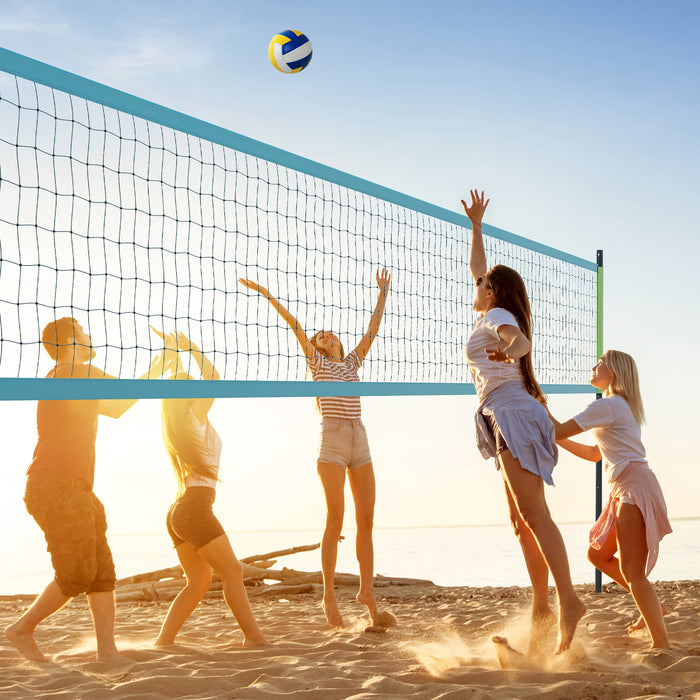 Portable Outdoor Volleyball Net Set Heavy-Duty Volleyball Net System-