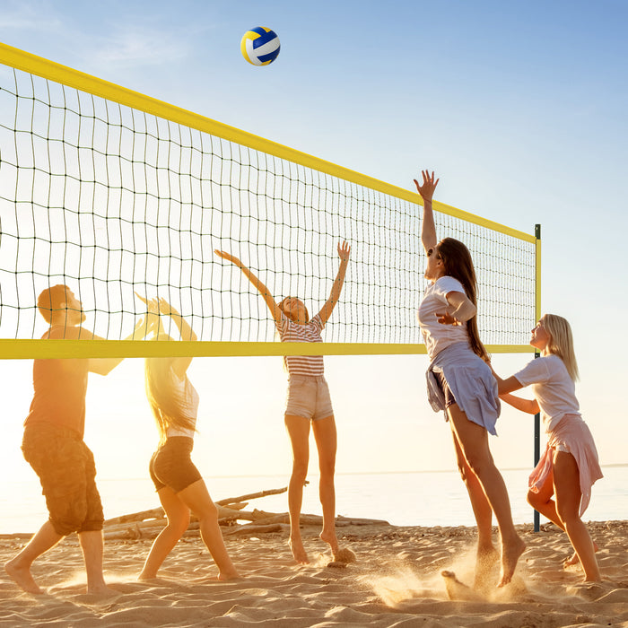 Portable Outdoor Volleyball Net Set Heavy-Duty Volleyball Net System-
