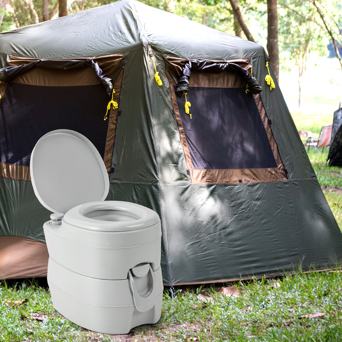 Eco-Friendly Portable Toilet - 20 L Detachable Waste Tank, Ideal for Camping and Outdoor Events - Perfect Solution for Sanitation Needs in Remote Locations