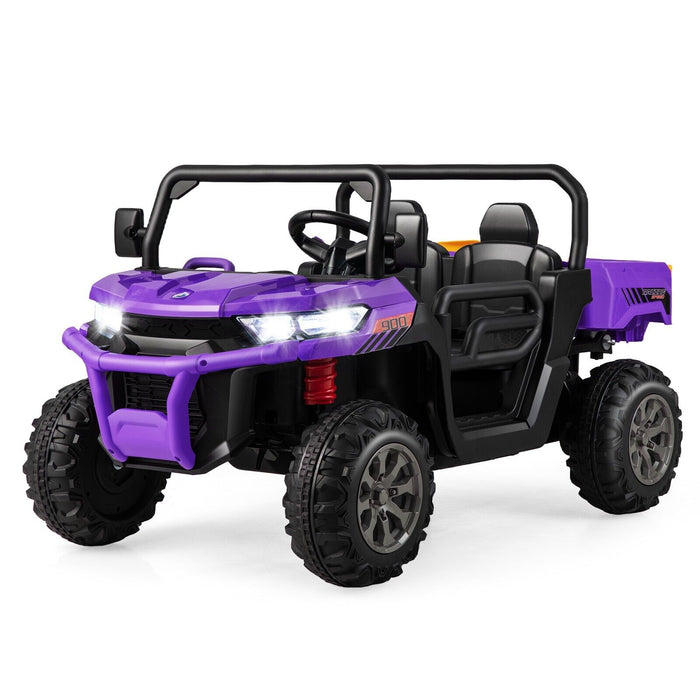 12V Electric Kids Ride-On 2-Seater Dump Truck-