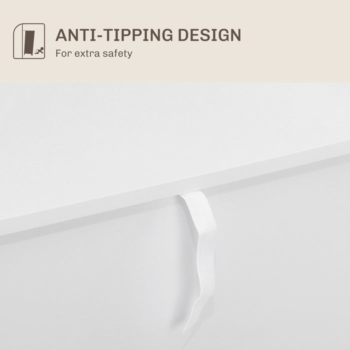 HOMCOM Adjustable Shelf Sideboard - White