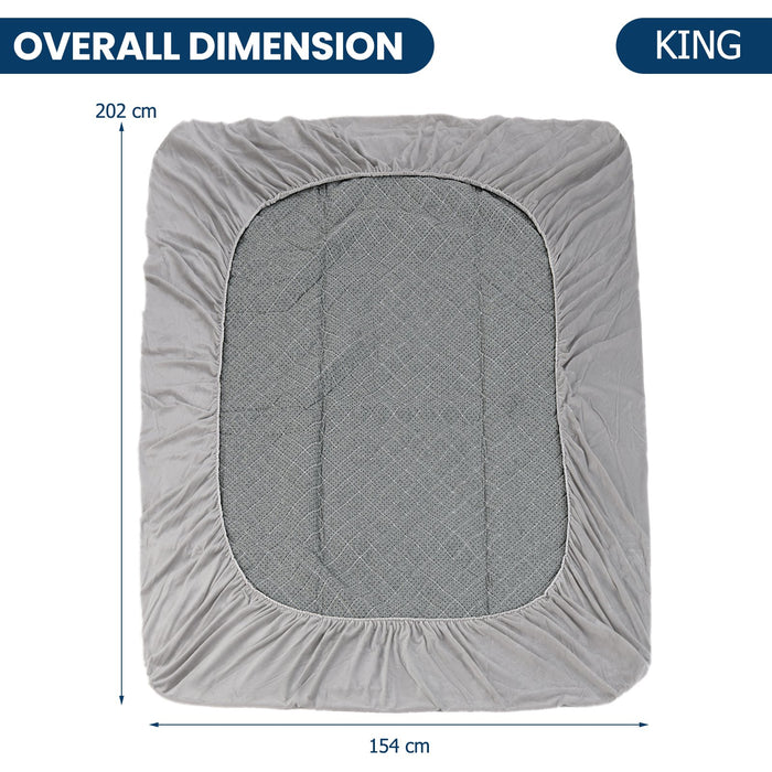 Twin/Queen/ Luxury Super Soft Velvet Mattress Protector-