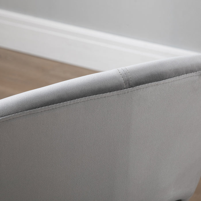 Velvet Upholstered Armchair with Gold Legs - Elegant Modern Accent Chairs for Home - Ideal for Living Room, Bedroom, Dining Area