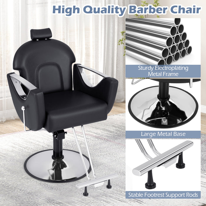 Reclining Salon Chair for Hair Stylist-