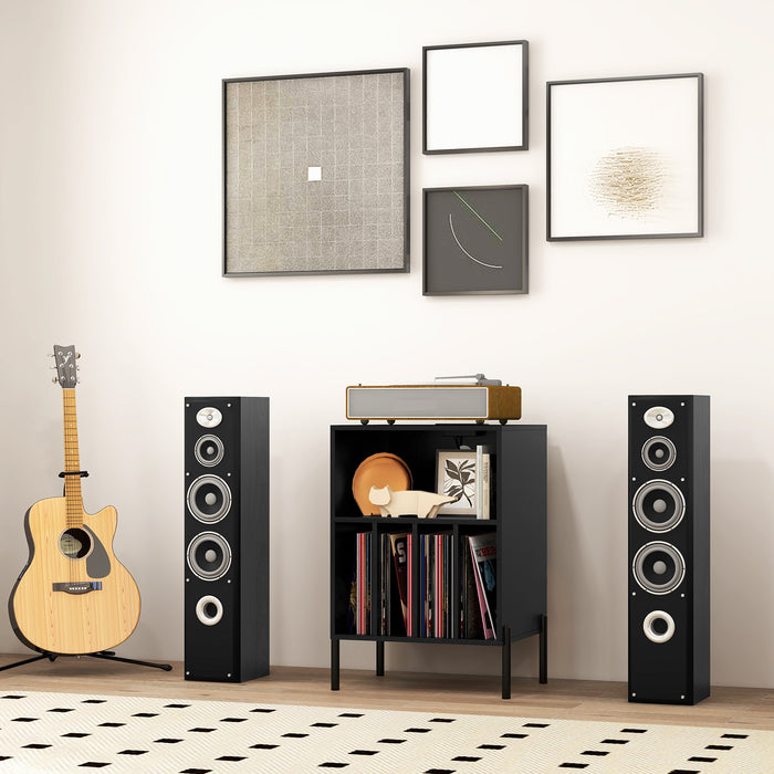 Record Player Stand Turntable Stand with Charging Station-