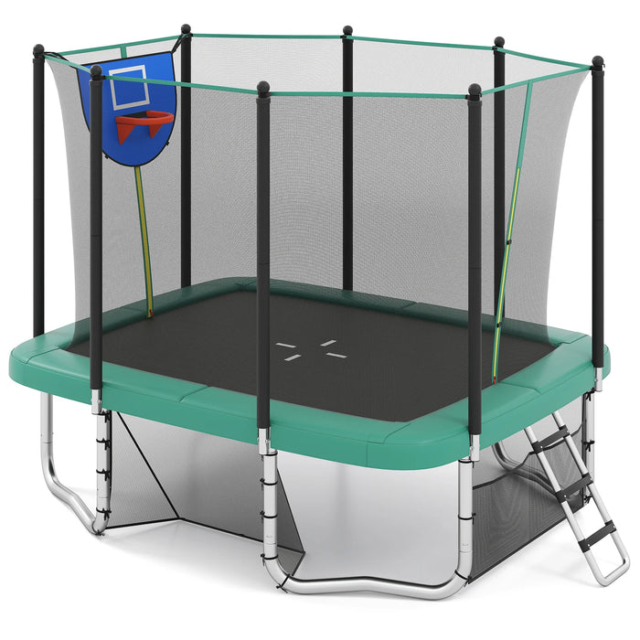 Rectangle Outdoor Trampoline 317 x 255 cm Backyard Trampoline-