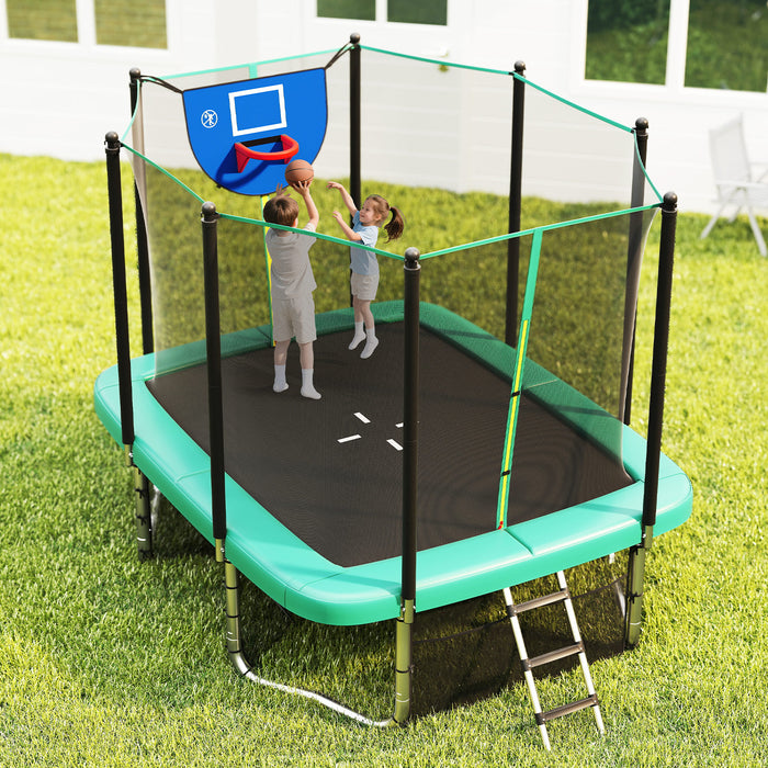 Rectangle Outdoor Trampoline 317 x 255 cm Backyard Trampoline-