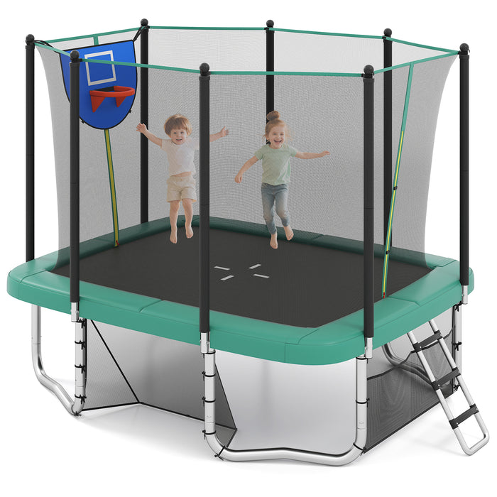 Rectangle Outdoor Trampoline 317 x 255 cm Backyard Trampoline-