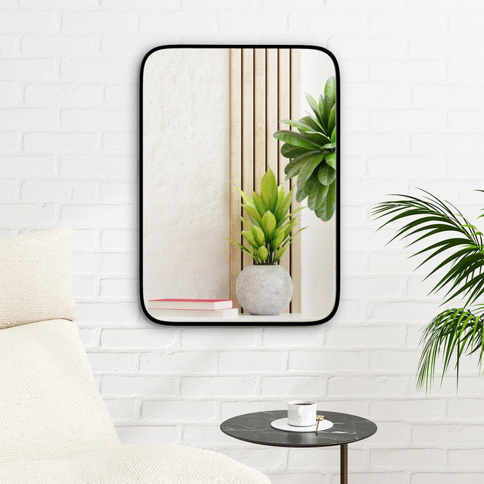 Rectangle Bathroom Mirror with Shatter-Proof Film and Expansion Screws