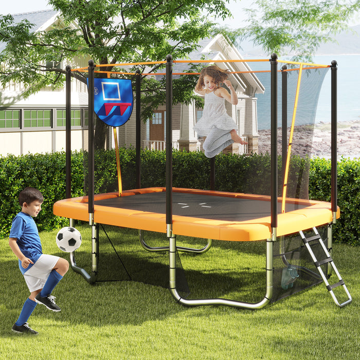 Rectangle Outdoor Trampoline 317 x 255 cm Backyard Trampoline-
