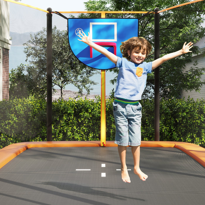 Rectangle Outdoor Trampoline 317 x 255 cm Backyard Trampoline-