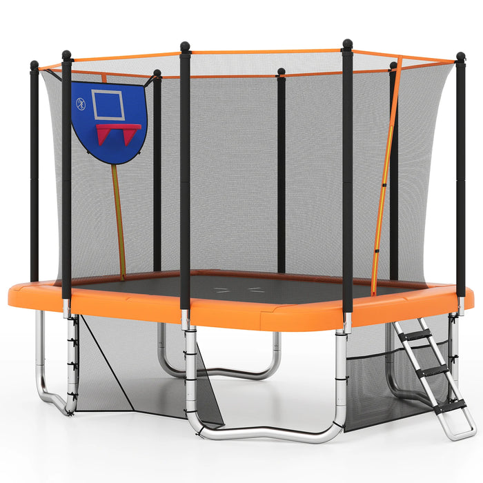 Rectangle Outdoor Trampoline 317 x 255 cm Backyard Trampoline-