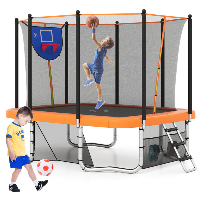 Rectangle Outdoor Trampoline 317 x 255 cm Backyard Trampoline-
