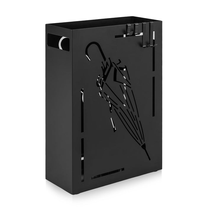 Rectangular Umbrella Holder Rack with Removable Drip Tray-
