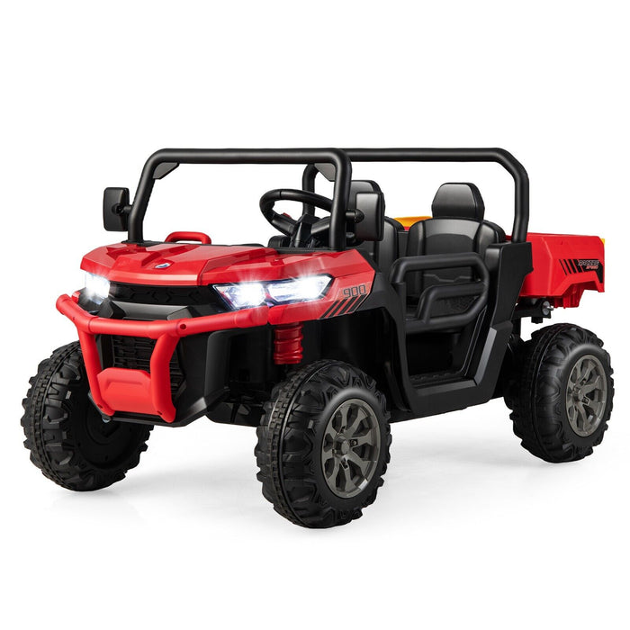 12V Electric Kids Ride-On 2-Seater Dump Truck-