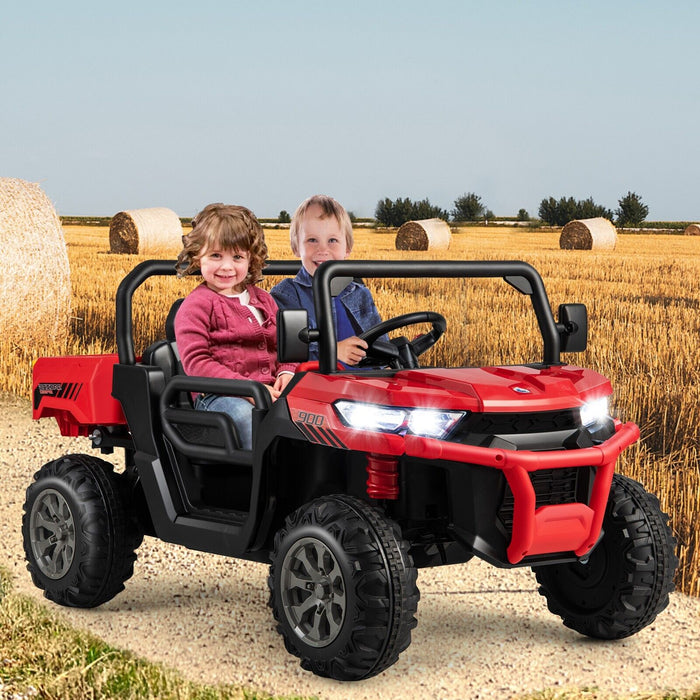 12V Electric Kids Ride-On 2-Seater Dump Truck-
