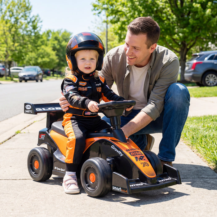 Ride on Car Toddler Sliding Car with 3 Songs Under-Seat Storage-