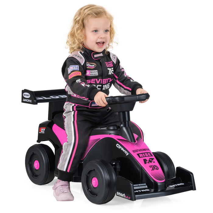Ride on Car Toddler Sliding Car with 3 Songs Under-Seat Storage-