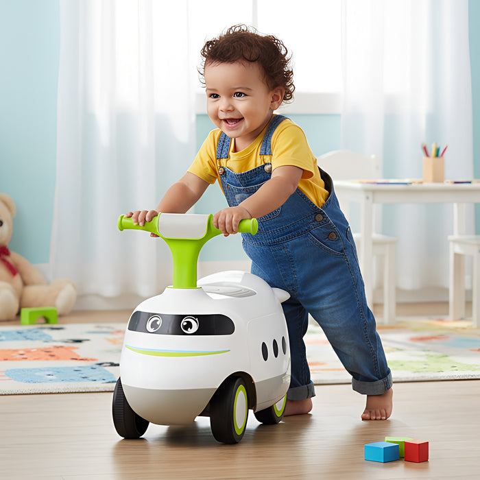 Ride on Push Car for Toddlers Sit to Stand Car with Horn and Under Seat Storage-