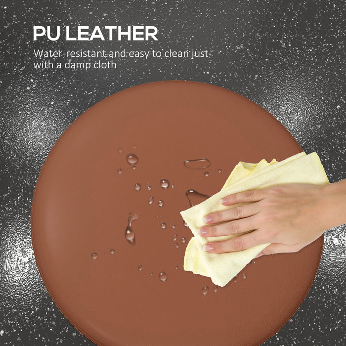 PU Leather Rolling Stool - Height Adjustable, Wheeled Chair for Salon, Spa & Massage - Comfortable Seating for Professionals