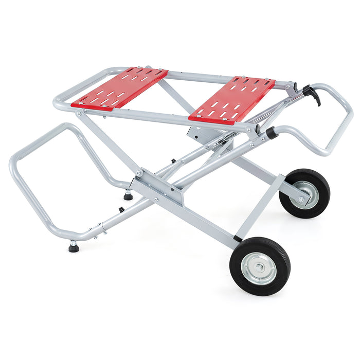 Rolling Foldable Heavy Duty Metal Base with 20cm Rubber Wheels-