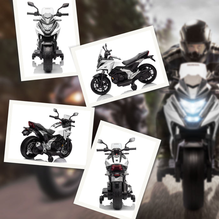 Honda Official 12V Kids Electric Motorbike - Equipped with Music, Headlights & Educational Features - Ideal for 3-6 Year Olds Enjoying Beginner Riding Fun