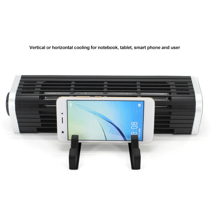 CF-1691 USB Cooling Fan with Adjustable Stand — Horizontal & Vertical Laptop Cooler