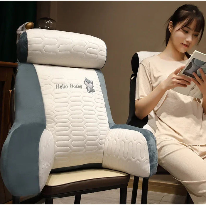 2025 Ice Shreds Panda Memory Foam Lumbar Cushion — Removable Washable Cover, 60x50cm