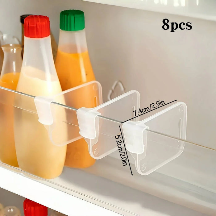 Clear Adjustable Fridge & Cabinet Dividers – Pack of 5/10/15/20