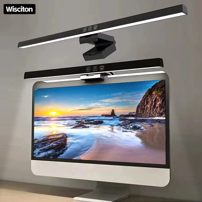 LED Monitor Light Bar — Dimmable 3‑Colour Reading Lamp