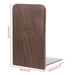 Walnut Desktop Bookend with Iron Plate
