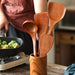 4-piece Wooden Kitchen Utensil Set — Shovel, Scoop, Spatula & Spoon