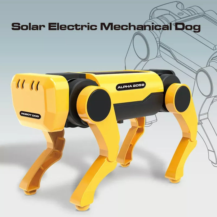 Solar-Powered Robot - Electric Mechanical Dog, Assembly Science Technology DIY Toy - Ideal for Kids' Intellectual Development and Educational Gifting