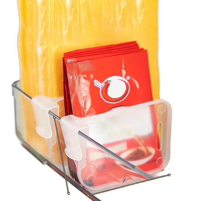 Clear Adjustable Fridge & Cabinet Dividers – Pack of 5/10/15/20