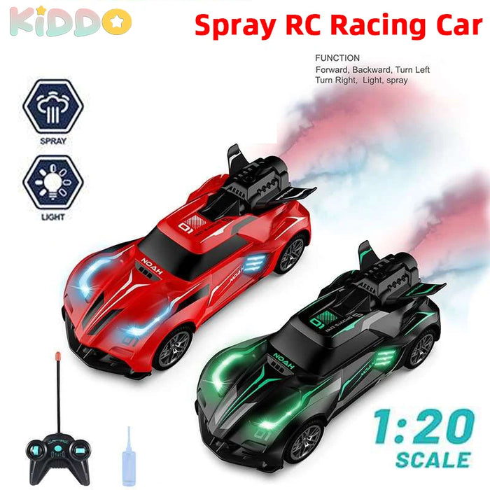 Mini RC Car 1/20 - Drift Racing Car Toy with Remote Control, Spray, and Lights - Ideal Gift for Kids and Children's Day
