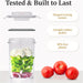 4-Pack Medium Airtight Food Storage Containers with Lids — 2.0L for Coffee, Sugar & Baking Supplies
