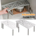 Expandable Cupboard Shelf 36–69cm – Kitchen Cabinet Organiser, White