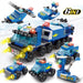 147-piece 6-in-1 City Police Building Block Set (monkey man) – Small bricks for ages 6-12
