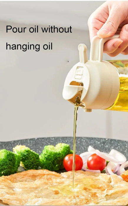 500ml Oil Spray Bottle & Cruet – Refillable Oil Dispenser for Kitchen and BBQ