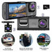Dash Cam with IR Night Vision, 2" IPS Screen, 1080P Full HD, Loop Recording — 2/3 Camera DVR